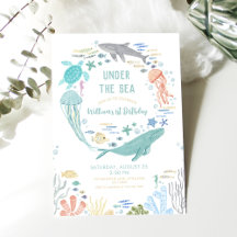 Unter dem Meer Jungs 1. Geburtstag