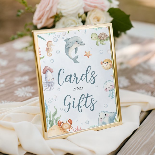 Unter dem Meer Karten und Geschenke Schild (Von Creator hochgeladen)