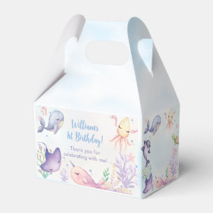 Unter dem Meer Leben am 1. Geburtstag Party Geschenkschachtel