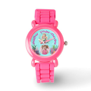 Unter dem Meer Magisches Süßes Meerjungfrau Geburt Armbanduhr