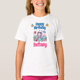 Unter dem Meer Meerjungfrau Geburtstag T-Shirt