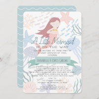 Unter dem Meer Meerjungfrau Green Baby Dusche per 