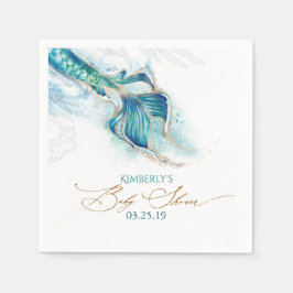 Unter dem Meer Meerjungfrau Kinderdusche Serviette