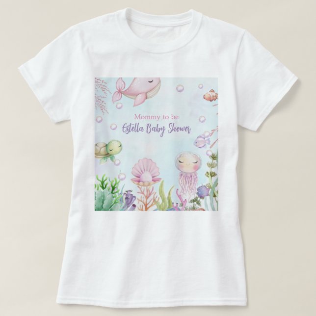 Unter dem Meer Mommy zu sein Shirt (Design vorne)