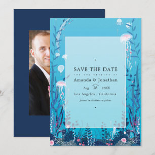 Unter dem Meer Nautische Hochzeitsfotos Datum spe Save The Date