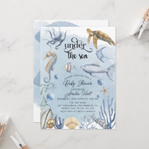 Unter dem Meer Niedliche Babydusche