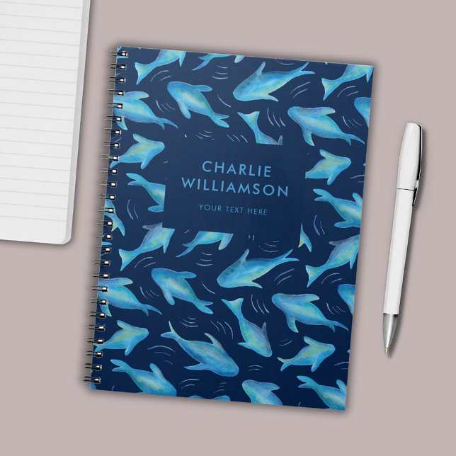 Unter dem Meer Notizblock (Under the Sea swimming fish ocean personalized notebook)