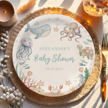 Unter dem Meer Ozean-Tiere Baby-Party