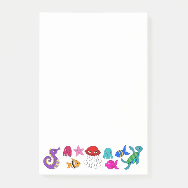 Unter dem Meer Post-it Klebezettel (Vorderseite)