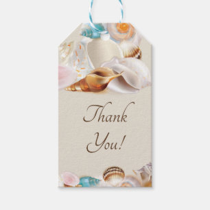 Unter dem Meer Quinceanera Party Seashells Gefalle Geschenkanhänger