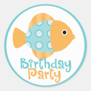 Unter dem Meer Runder Aufkleber