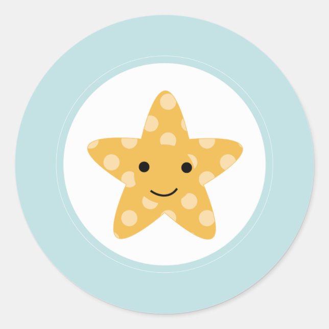 {unter dem Meer} Runder Aufkleber (Vorderseite)