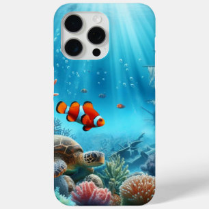 Unter dem Meer, Schildkröte, Korallen, Schiff, Clo Case-Mate iPhone Hülle