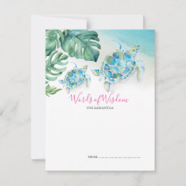 Unter dem Meer Schildkrötenduschenberater Karten