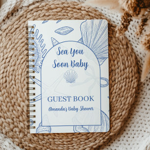 Unter dem Meer sehen wir uns bald Blau Jungen Baby Notizbuch