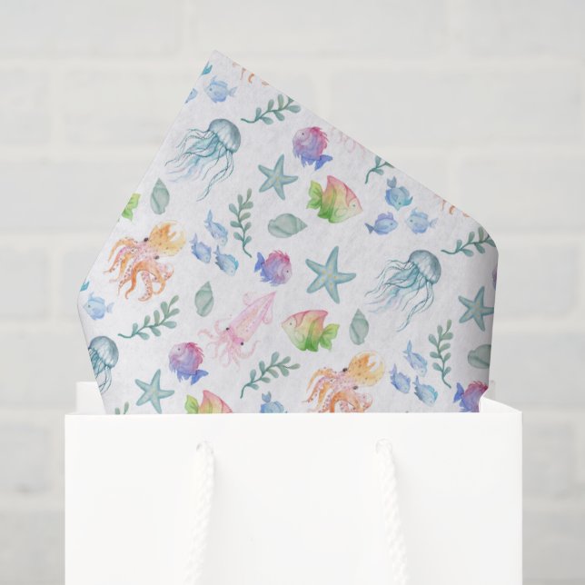 Unter dem Meer Seidenpapier (Geschenk Tasche)