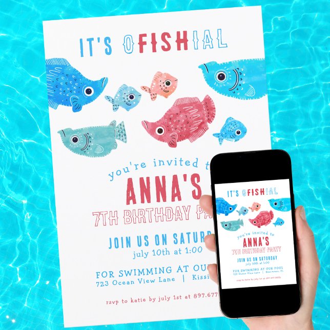 Unter dem Meer Sommer Geburtstag Einladung (Von Creator hochgeladen)