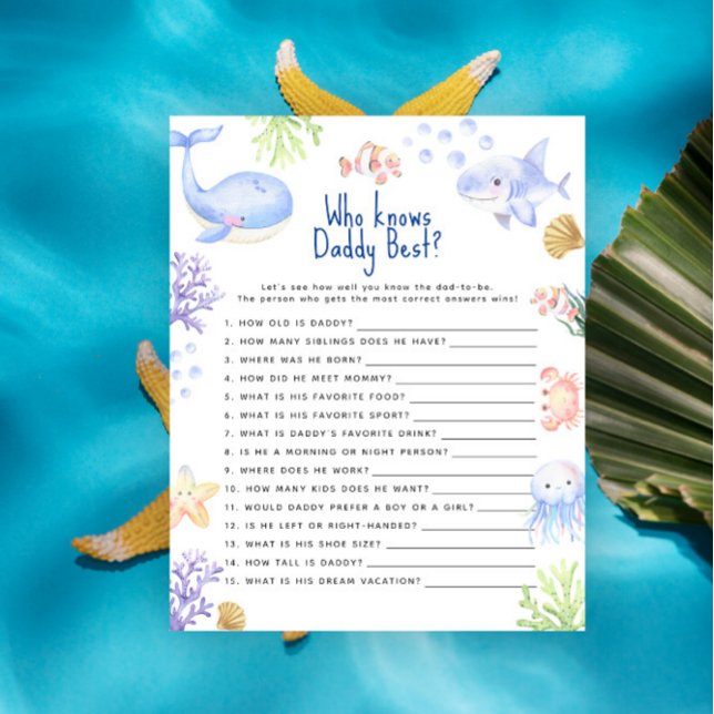 Unter dem Meer Spiel Wer Papa am besten kennt (Von Creator hochgeladen)