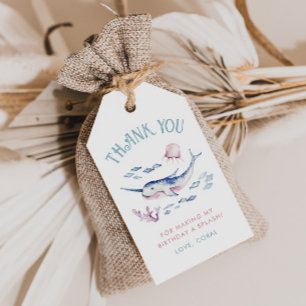 Unter dem Meer Vielen Dank Tags Geschenkanhänger