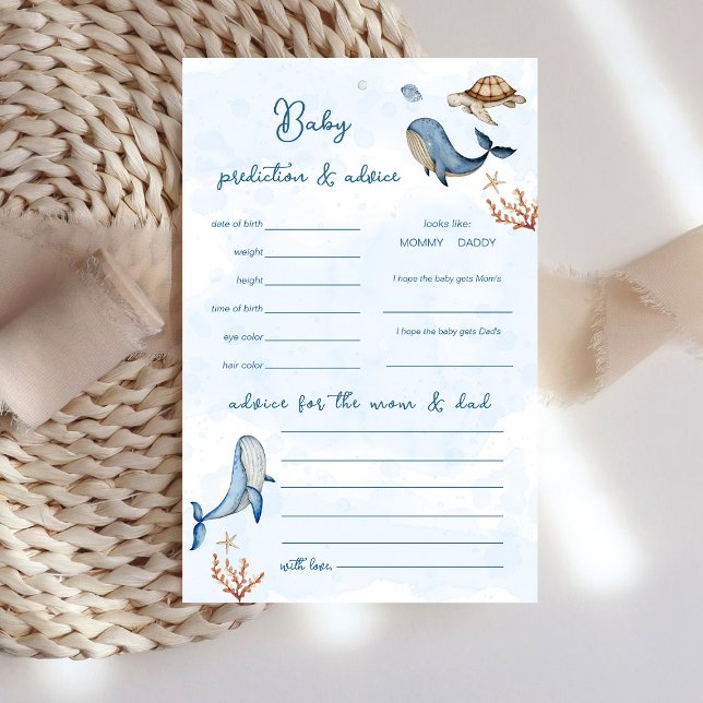 Unter dem Meer Vorhersage und Beratung Game Card (Von Creator hochgeladen)