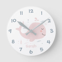 Unter dem Meer Wal Kids Kinderzimmer Wall Clock