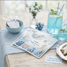 Unter dem Meer Wal Octopus Krabbe Baby Shower