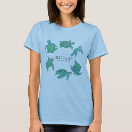 Unter dem Meer Wasserfarbe Pride Einheit Damen T-S T-Shirt