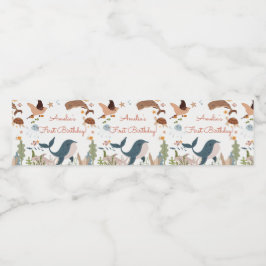 Unter dem Meer Whale Shark Sea Life 1. Geburtstag Wasserflaschenetikett