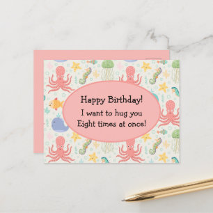 Unter dem Meeresaugenkrebs Postkarte