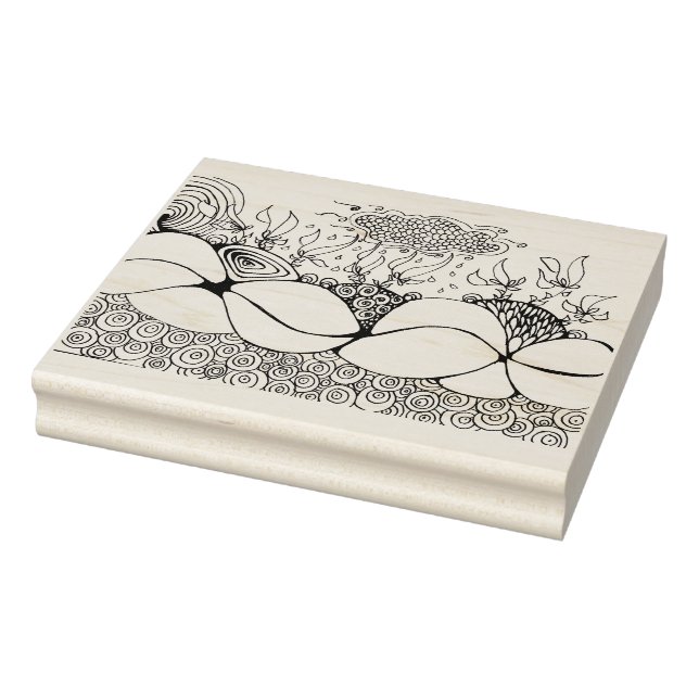 Unter dem Meeresdesign Gummistempel (Stempel)