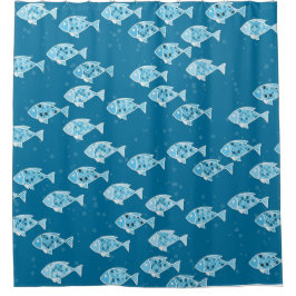 Unter dem Meeresfischdesign Duschvorhang