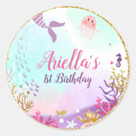 Unter dem Meeresfrüchte-Aufkleber Umschlag Aufkleb Runder Aufkleber