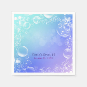 Unter dem Meeresgezauberten Blasen-Party Serviette