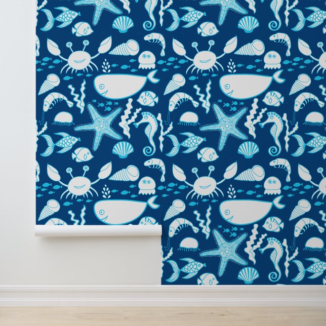 Unter dem Meeresmuschel Tapete (Anwendung)