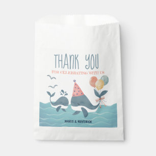 Unter dem Meereswal Kinderdusche Vielen Dank Geschenktütchen
