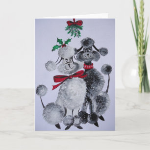 Unter dem Mistelzweig Feiertagskarte