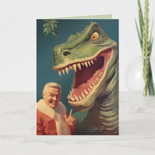 Unter dem Mistletoe Feiertagskarte