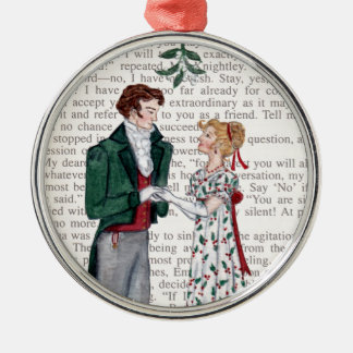 Unter dem Mistletoe - Jane Austen Ornament Aus Metall