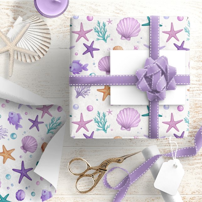 Unter dem Muster des Meereslebens ID1143 Geschenkpapier (Von Creator hochgeladen)