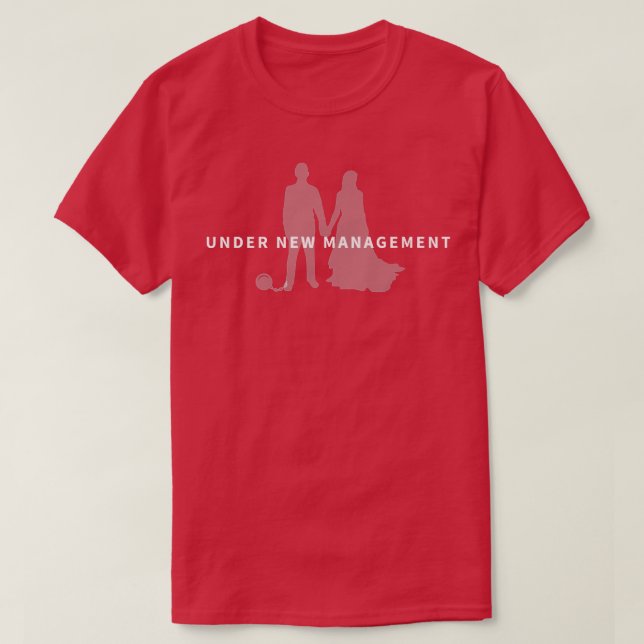 Unter dem neuen Management Game Over Wedding Party T-Shirt (Design vorne)