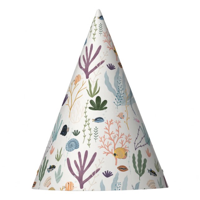 Unter dem Party der Meereskorallen Partyhütchen (Vorderseite)