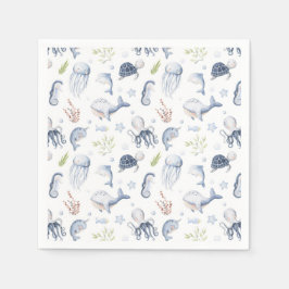 Unter dem Party "Meertiere" Serviette