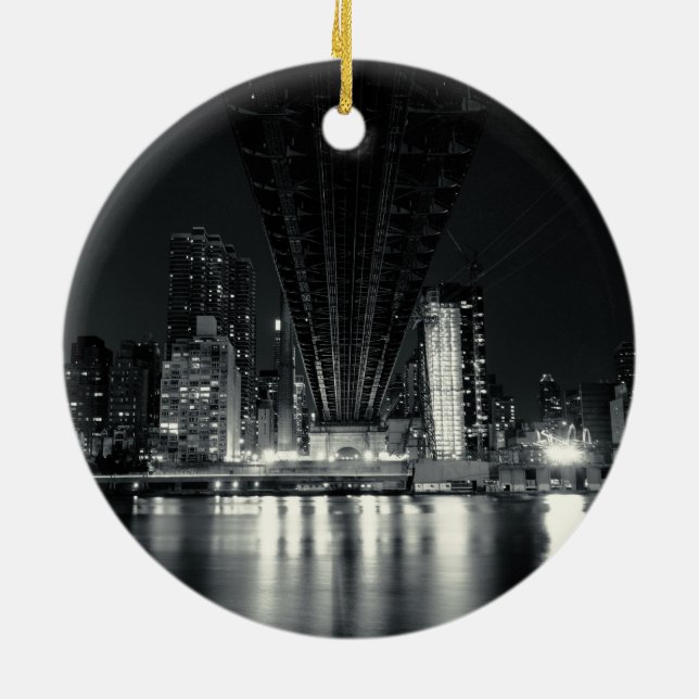 Unter dem Queensboro Bridge - NYC Keramikornament (Hinten)