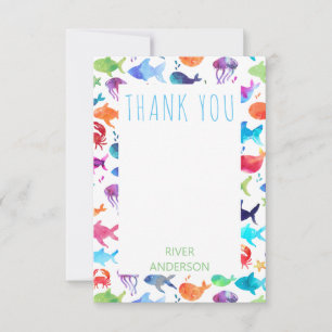 Unter dem Regenbogenfisch Danke