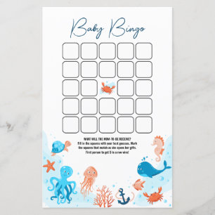 Unter dem Sea Baby Duschbingo-Spiel
