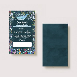 Unter dem "Sea Baby Shower Dillet Raffle Ticket" Begleitkarte