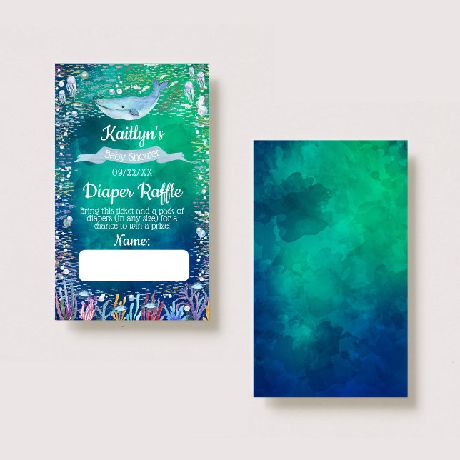 Unter dem "Sea Baby Shower Dillet Raffle Ticket" Begleitkarte (Von Creator hochgeladen)