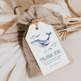 Unter dem Sea Baby Shower Fevor Tags Geschenkanhänger