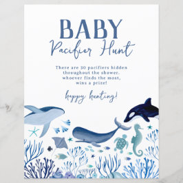 Unter dem Sea Baby Shower Schnuller Hunt Game