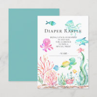 Unter dem Sea Baby Shower Windschutzscheibe Raffle